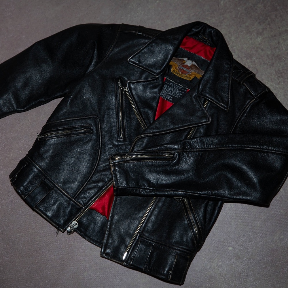Vintage REAL Leather Motorcycle Jacket and Chaps